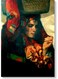 Bedouin Woman Themed Wall Art Painting Multicolour 40x60cm