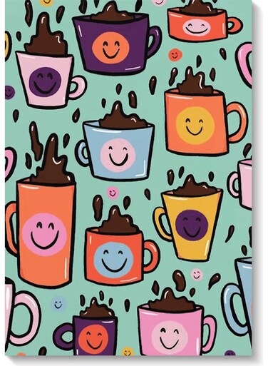 Coffee Lovers Wall Art Painting Multicolour 40x60cm