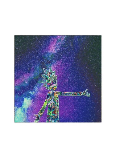Rick And Morty MDF Wall Art Multicolour 30x30centimeter