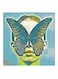 Butterfly And Woman MDF Wall Art Multicolour 30x30centimeter