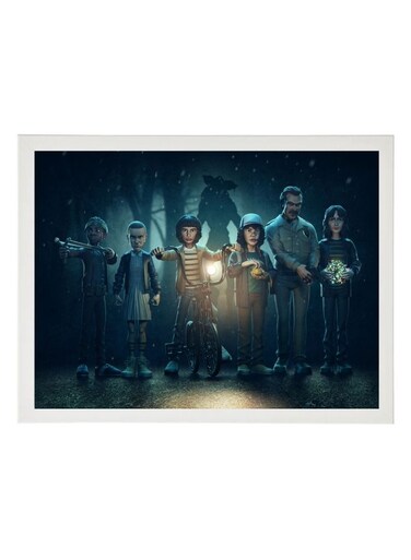 Stranger Things Wallpaper Wall Art Poster Frame 21x30 cm