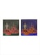 2-Pieces Islamic Wa 'Ammaa Bi Niamati Rabbika Fahaddis Mdf Wall Art Multicolour 30x30cm