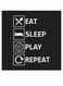 Decorative Wall Art Black/White 30x30cm