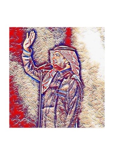 Rashed Al-Majed MDF Wall Art Multicolour 30x30centimeter