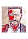 Tamer Hosny MDF Wall Art Painting Multicolour 30x30cm