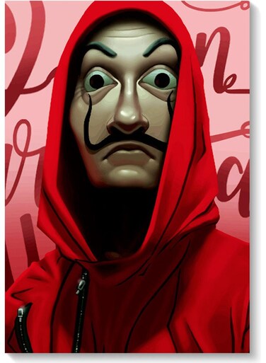 Decorative Wall Art Painting Red/Beige 40 x 60cm