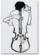 Decorative Wall Art Painting White/Black 40 x 60cm