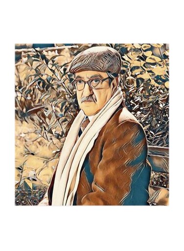 Duraid Lahham MDF Wall Art Multicolour 30x30cm