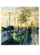 Rainy Day In Paris Themed Printed MDF Wall Art Green/White/Blue 30x30cm