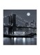 Istanbul Bridge MDF Wall Art Multicolour 30x30cm
