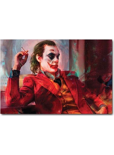 Joker Wall Art Red 40x60cm