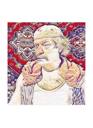 Abu Antar MDF Wall Art Multicolour 30x30cm