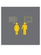 Chat Themed Printed MDF Wall Art multicolour 30x30cm
