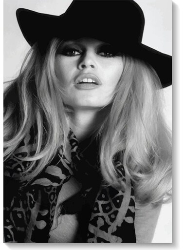 Brigitte Bardot Wall Art Painting Multicolour 40x60cm