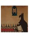 Batman Themed Wall Art Beige/Black/Red 30x30cm