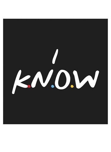 I Know Themed Wall Art Black/White/Red 30x30cm