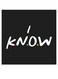 I Know Themed Wall Art Black/White/Red 30x30cm