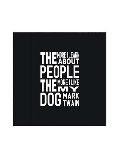 Quotes Themed Wall Art Black/White 30x30cm