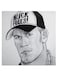 John Cena Themed Wall Art Grey/Black 30x30cm