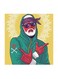 Cool Man MDF Wall Art Multicolour 30x30cm