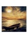 Black Moon MDF Wall Art Multicolour 30x0.5x30cm