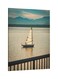 Decorative Printed Framed Canvas Wall Art Blue/Brown/White 60 x 80centimeter