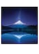 Mountain Themed Printed MDF Wall Art Purple/Blue/Green 30x30cm