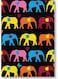 Elephant Wall Art Multicolour 40x60cm