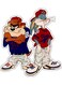 Cartoon Decorative Wall Sticker Multicolour 10x10cm