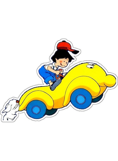 Boy Printed Decorative Wall Sticker Multicolour