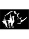 Decorative Wall Sticker Black 20cm