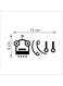 Robot Switch Sticker Black 17x20centimeter