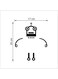 Robot Switch Sticker Black 17x20centimeter