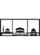 Decorative Wall Sticker Black 20cm