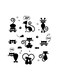 DIY Cat Switch Sticker Black 25x70centimeter