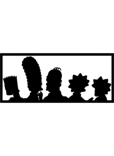 Decorative Wall Sticker Black 20cm