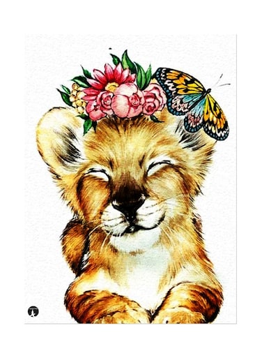 Printed Wall Sticker Multicolour 20cm