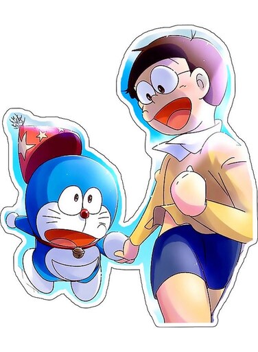 Cartoon Decorative Wall Sticker Multicolour 10x10cm