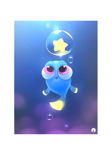 Printed Wall Sticker Multicolour 20cm