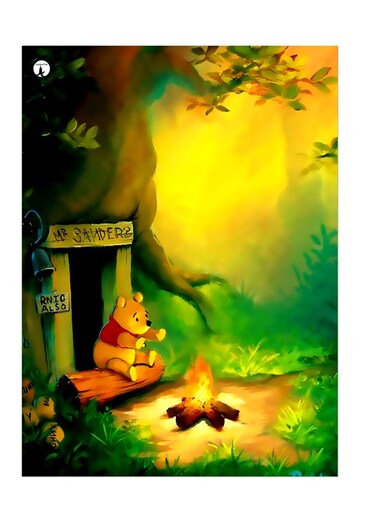 Printed Wall Sticker Multicolour 20cm