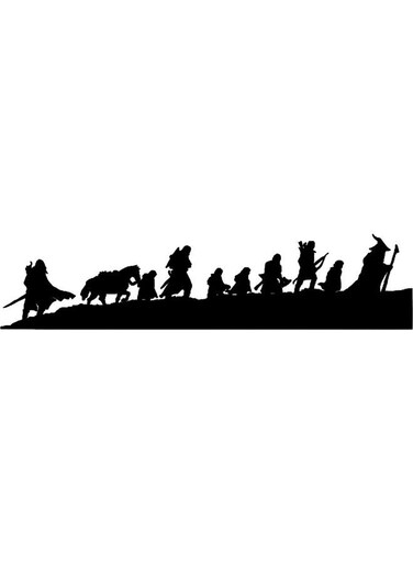Decorative Wall Sticker Black 20cm