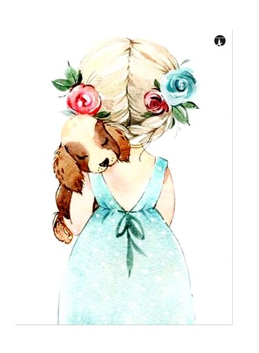Printed Wall Sticker Multicolour 20cm
