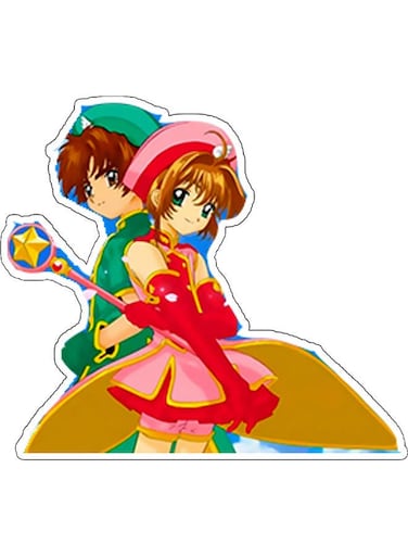 Anime Characters Decorative Wall Sticker Multicolour