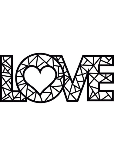 Decorative Wall Sticker Black 20cm