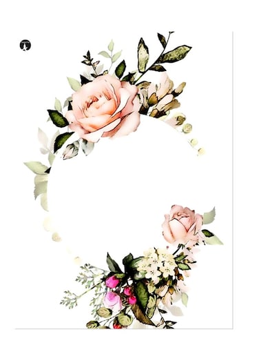 Printed Wall Sticker Multicolour 20cm
