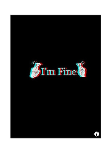 Printed Wall Sticker Multicolour 20cm