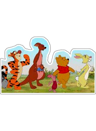 Fictional Character Printed Wall Sticker Multicolour
