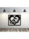 Decorative Wall Sticker Black 20cm