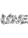 Decorative Wall Sticker Black 20cm