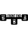 Decorative Wall Sticker Black 20cm